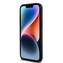 DKNY odinis metalinis logotipas MagSafe dėklas, skirtas iPhone 13 Pro / 13 - juodas