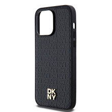 DKNY odinis metalinis logotipas MagSafe dėklas, skirtas iPhone 13 Pro / 13 - juodas