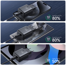 Joyroom JR-TCF20 USB-C PD 20W network charger - black