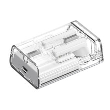 TWS Joyroom JR-TC1 IceLens serijos belaidės ausinės su LED lemputėmis – baltos