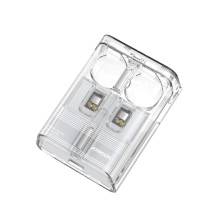 TWS Joyroom JR-TC1 IceLens serijos belaidės ausinės su LED lemputėmis – baltos