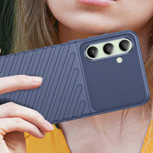 Thunder Case Samsung Galaxy S24 FE silikoninis šarvų dangtelis - mėlynas