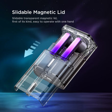 TWS Joyroom JR-TC1 IceLens serijos belaidės ausinės su LED lemputėmis – baltos