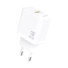 Dudao A23 2.4A USB-A Charger - White Dudao A23 2.4A USB-A Charger - White