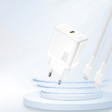 Dudao A26 PD20W GaN USB-C Charger - White
