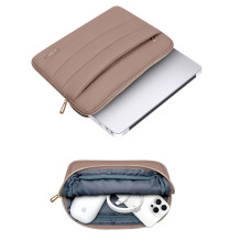Tech-Protect Puffy 15–16 colių nešiojamojo kompiuterio krepšys – rudas Tech-Protect Puffy 15–16 colių nešiojamojo kompiuterio krepšys – rudas