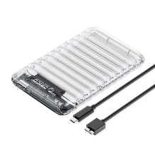 Orico 2139U3-V1 2,5 colio HDD / SSD USB Micro-B 5Gb / s disko įrenginys – skaidrus