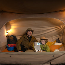 Yaber T2 Plus LCD FullHD 1080p Multimedia Projector with JBL Speakers - Beige