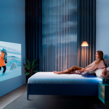 Yaber K2s LCD FullHD 1080p multimedijos projektorius su JBL garsiakalbiais – juodas