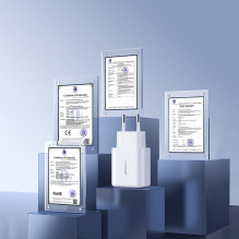 Joyroom JR-TCF21 tinklo įkroviklis USB-C / USB-A 20W PD / QC 3.0 - baltas