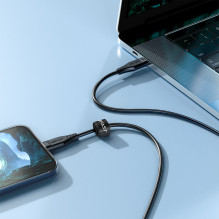 Acefast C3-01 Lightning – USB-C PD laidas 30W 3A 480Mb/s 1,2m – baltas