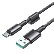 Joyroom S-A50 Unlimited Series 3A USB-A – USB-C laidas su magnetiniu tvarkykle, 1,2 m – pilka