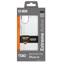 SBS Extreme Active D3O dėklas, skirtas iPhone 16e / 17e – permatomas