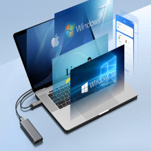 Orico AM2C3-G2 M.2 NVME USB-C 3.2 Disk Drive – pilka