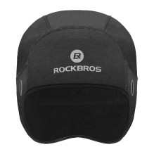 Rockbros Dala žiemos dviračių šalmo kepuraitė su skylutėmis akiniams – pilka