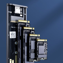 Orico AM2C3-G2 M.2 NVME USB-C 3.2 Disk Drive – pilka