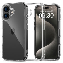 Tech-Protect FlexAir hibridinis dėklas, skirtas iPhone 16 – skaidrus