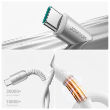 „Joyroom S-A51 Cutting-Edge“ serijos 60 W USB-C – USB-C laidas 1,2 m – šviesiai pilkas