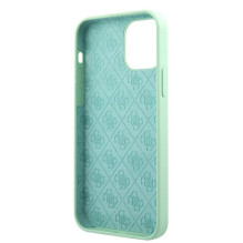 Guess Metal Logo Script dėklas, skirtas iPhone 12 Pro Max 6,7' – žalias