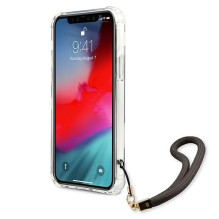 Guess Marble Collection iPhone 12 / iPhone 12 Pro dėklas – pilkas