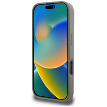 DKNY languotų raštų Magsafe iPhone 16 Pro Max dėklas – smėlio spalvos