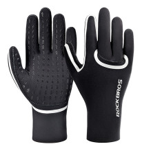 Rockbros Full Waterproof Cycling Gloves, Size: L / XL - Black