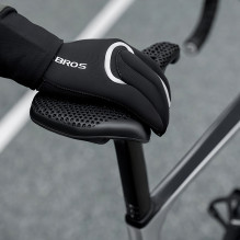 Rockbros Full Waterproof Cycling Gloves, Size: L / XL - Black