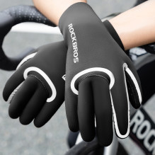 Rockbros Full Waterproof Cycling Gloves, Size: L / XL - Black