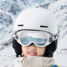 Qunature Panda Ski Goggles for Kids - Black / White