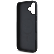 Guess 4G Circle Classic Logo MagSafe dėklas iPhone 16 - juodas
