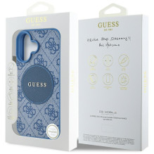 Guess 4G Circle Classic Logo MagSafe dėklas iPhone 16 - mėlynas