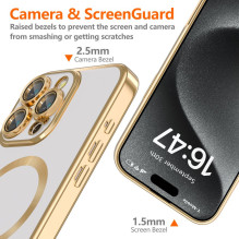 Tech-Protect MagFlex MagSafe dėklas, skirtas iPhone 16 Pro Max – auksinis