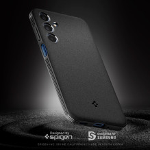 Spigen Essential SandBlast dėklas, skirtas Samsung Galaxy M35 5G – juodas