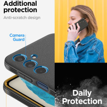 Spigen Essential SandBlast dėklas, skirtas Samsung Galaxy M35 5G – juodas