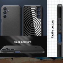 Spigen Essential SandBlast dėklas, skirtas Samsung Galaxy M35 5G – juodas