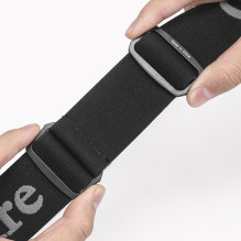 Quanature balti slidinėjimo akiniai suaugusiems – juodi