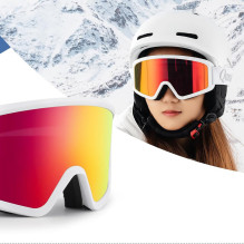 Quanature White slidinėjimo akiniai suaugusiems – balti