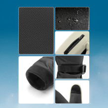 Qunature viso ilgio slidinėjimo pirštinės M dydis - juodos