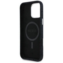 Guess Denim Triangle Logo MagSafe dėklas iPhone 16 Pro - juodas