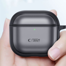 Tech-Protect Slim Hook Dėklas, skirtas AirPods 4 – pilkas Tech-Protect Slim Hook Dėklas, skirtas AirPods 4 – pilkas