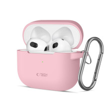 Tech-Protect silikoninis kabliuko dėklas, skirtas Apple AirPods 3 – rožinis Tech-Protect silikoninis kabliuko dėklas, skirtas Apple AirPods 3 – rožinis
