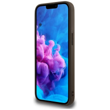 Guess 4G Flowers Print MagSafe dėklas iPhone 16e - rudas