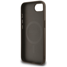 Guess 4G Flowers Print MagSafe dėklas iPhone 16e - rudas