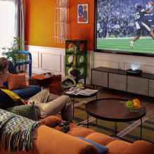 „Yaber K300s“ multimedijos lazerinis RGB „FullHD 1080p“ projektorius su JBL garsiakalbiais – juodas