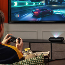 „Yaber K300s“ multimedijos lazerinis RGB „FullHD 1080p“ projektorius su JBL garsiakalbiais – juodas