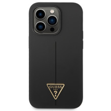 Guess GUHCP14LSLTGK iPhone 14 Pro 6.1" black / black hardcase Silicone Triangle