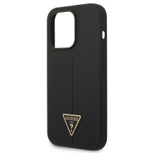 Guess GUHCP14XSLTGK iPhone 14 Pro Max 6.7" black / black hardcase Silicone Triangle