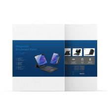 Etui z klawiaturą Dux Ducis (DK serija) ir Samsung Tab S10 FE+ (Plus) z podświetleniem - czarna