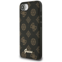 „Guess Peony Script“ logotipas „MagSafe iPhone 16e“ dėklas, juodas