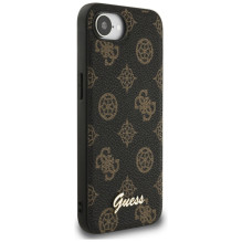 „Guess Peony Script“ logotipas „MagSafe iPhone 16e“ dėklas, juodas